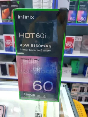 Infinix Hot 60i 256GB Mpya Nyeusi