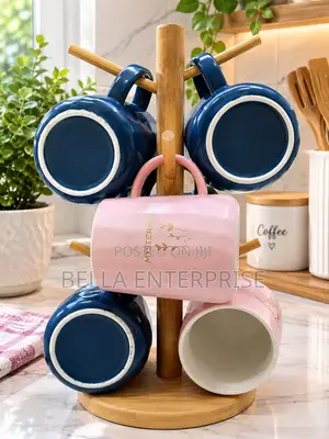 Large Capacity Mugs with Lids and Spoons