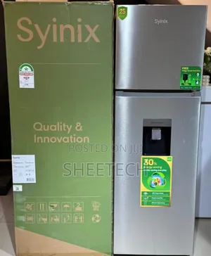 Syinix Fridge Mlango Mbili 257L na Water Dispenser