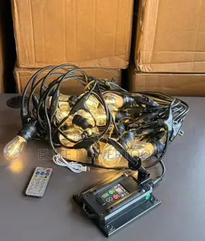 Solar String Lights - 16m, 20 Bulbs, 8 Modes