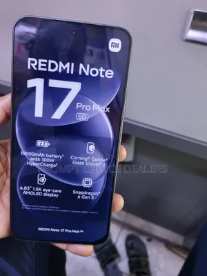 Xiaomi Redmi Note 17 Pro Max 256GB Mpya Nyeusi