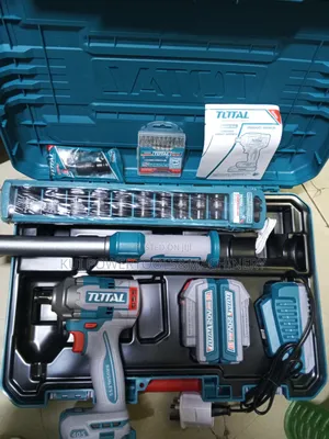 Total 20V Cordless Impact Wrench Combo with Work Lamp