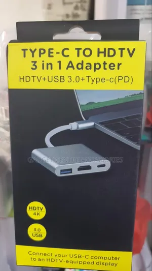 3-in-1 USB-C to HDTV Adapter with USB 3.0