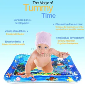Baby Tummy Time Water Play Mat - Wanyama 5 Wanaoelea