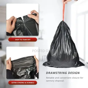 Extra Strong Drawstring Trash Bags (75pc)