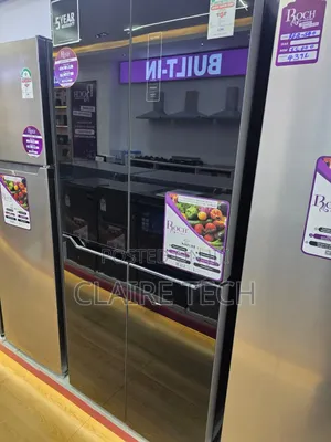 Roch 439L 4-Door Double Side-by-Side Fridge Freezer
