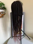 Waist Length Braided Wig - Colour 1/350 - 4