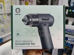 Green Lion 35-in-1 Electric Screwdriver Set - Nyeusi