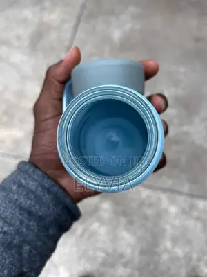 Minimalist Glass Water Bottle - Light Blue