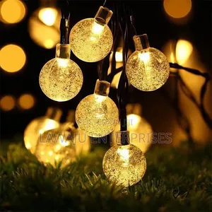 Solar Powered Outdoor Ball String Lights - 12M, 100 Balls