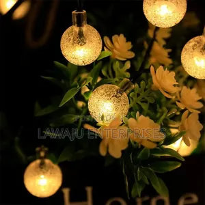 Solar Powered Christmas Ball String Lights - 12M, 100 LEDs