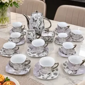 Seti ya Chai ya Vipande 29 yenye Mandhari ya Maua