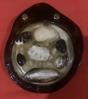 Epoxy and Sea Shells Decorative Piece