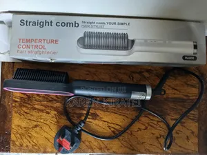 2-in-1 Electric Splint Hair Straightener & Hot Comb Brush