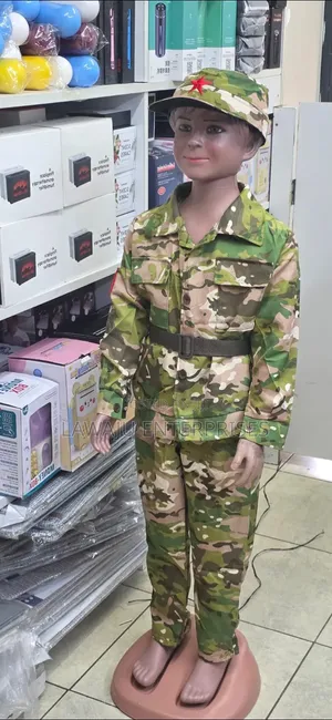Kids Soldier Camouflage Costume Set