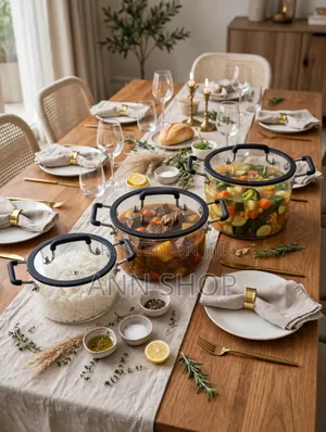 Set ya Soup Pot ya Kioo cha Borosilicate (4pcs)