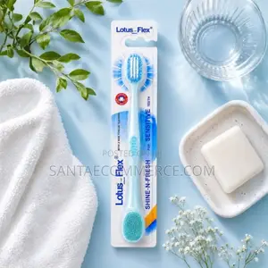 Lotus 2-in-1 Kisafishaji Lugha na Brashi ya Meno na Kipochi cha Kusafiria