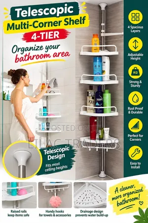 Telescopic Multi-Corner Shelf