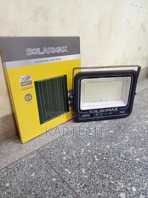 Solarmax 500W LED Solar Flood Light with Remote