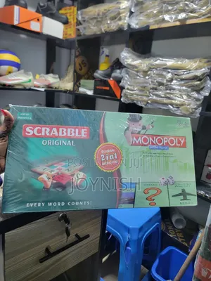 Mchezo wa Bodi wa 2-in-1 Monopoly & Scrabble
