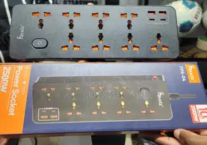 2500W Power Socket Extension with 2 USB Ports