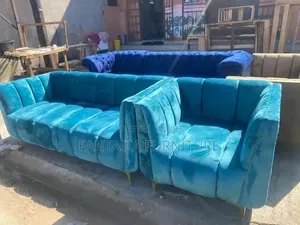 Seti ya Sofa ya Bluu ya Viti 4