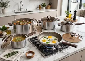 Tri-Ply Heritage 10-Piece Stainless Steel Cookware Set