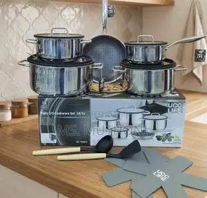UCC LIFE 13-Piece Premium Triply Stainless Steel Cookware Set