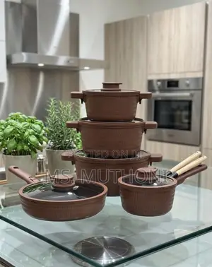 Rattan Ridge Artisan Set ya Vyombo 14 PC - Brown