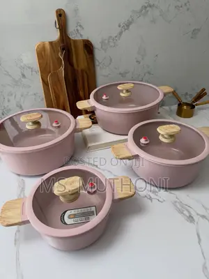 Seti ya Petal Pink Eco-Shield Ceramic Casserole (8pc)