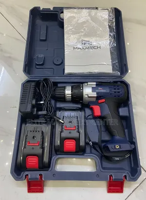Maxmech 20V Cordless Drill Kit - Bluu/Nyeusi