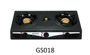 Ailyons 3 Burner Cooker ya Gesi Juu ya Chuma cha Kutupwa