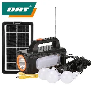 DAT Solar Lighting System AT-9013 na Redio ya FM & Chaja ya USB