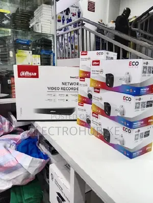 4 Channel Dahua IP CCTV Camera Full Kit (2MP Smart Dual)