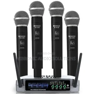 Bomge V-430 4 Channel Professional Wireless Microphone