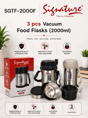 Signature Set ya Vitu 3 vya Flask za Chakula