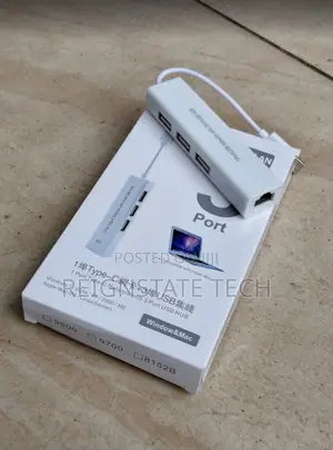 Adapter ya Type-C kwenda LAN na USB Ports 3