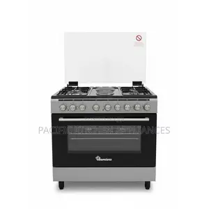 Ramtons 4-Burner Gas Cooker with Electric Hotplates