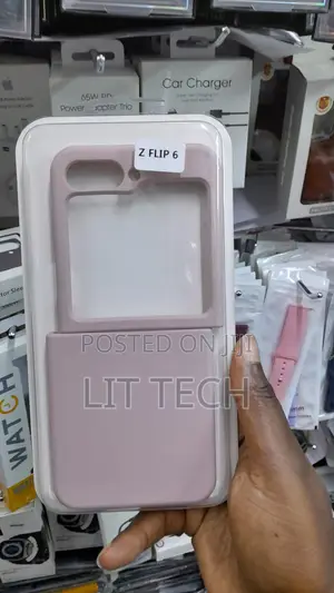 Kifaa cha Silicone cha Kioevu kwa Samsung Z Flip 6 - Beige