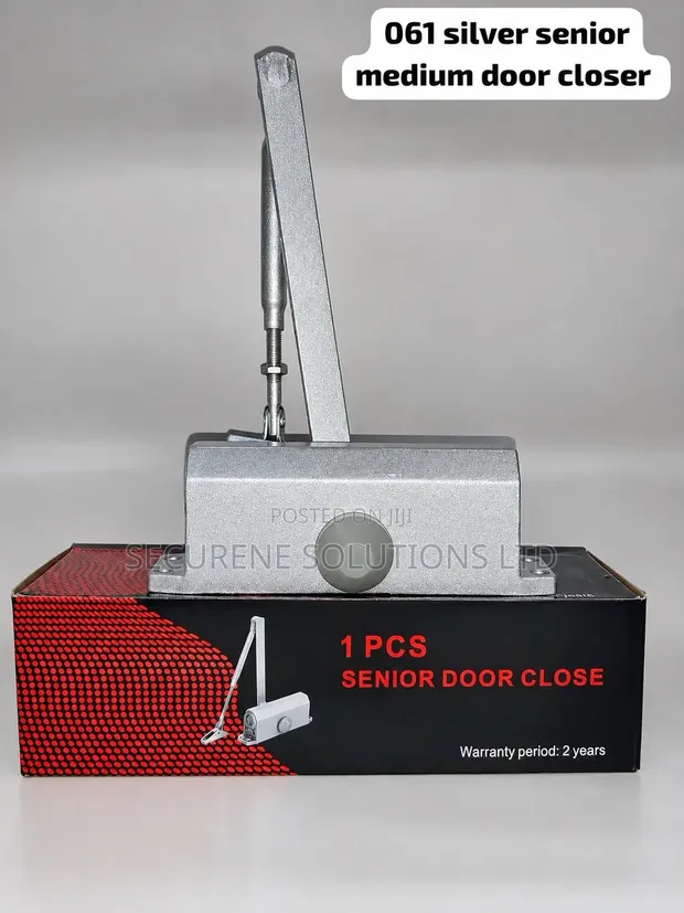 Automatic Hydraulic Door Closer - Silver, Medium Duty - 1