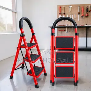Ladder ya Kukunja ya Steps 2, 3, 4, 5 yenye Handle Iliyofunikwa