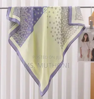 70x70cm Classic Scarf - Multi-Color Logo Pattern