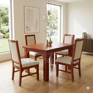 Transitional Nailhead Dining Set (Watu 4)