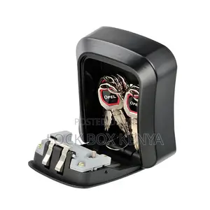Metallic Key Lock Box - 4 Dial Password Key Safe