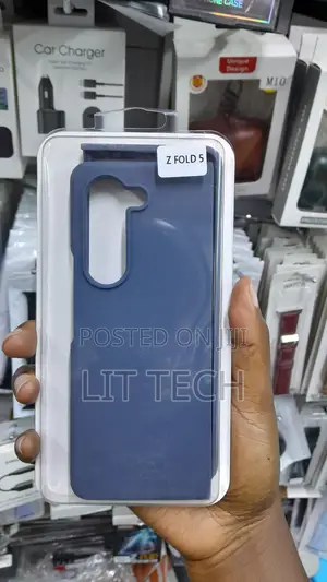 Elastomeric Silicone Cover for Samsung Z Fold 5 - Blue