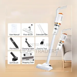Portable Rechargeable Wireless Vacuum Cleaner - 4 Brush Heads