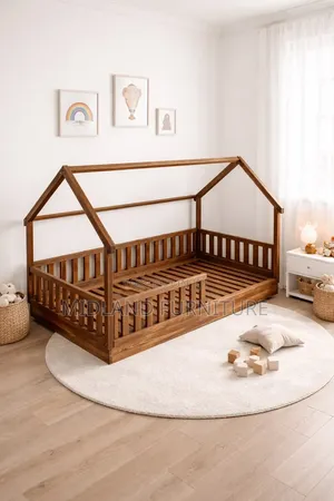 Montessori Toddler Bed with Safety Barrier - Brand New
