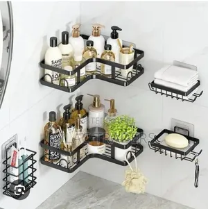 5-Piece Corner Bathroom Shower Caddy Organizer Set