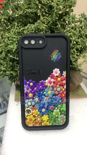 Cute 3D Colorful Flower Phone Case for iPhone X