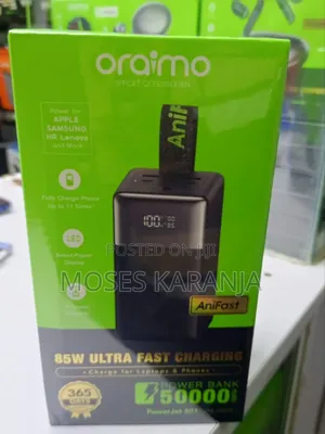 Oraimo 50000mAh Power Bank Kubwa yenye Digital Display